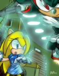  black blue_eyes couple dress e09etm female fur furrification gloves gun hedgehog male mammal maria_robotnik ranged_weapon red_eyes sega shadow_the_hedgehog sonic_(series) weapon 