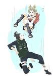  blood chikichiki chikichiki_(robitema) falling nara_shikamaru naruto ninja nosebleed temari 