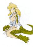  chimangetsu come_hither dahlia_(chimangetsu) daigaijin female oversized_shirt pangolin saketoastdeath scales scalie solo 