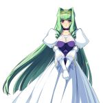  1girl :o blush breasts breasts_squeezed_together choker dress drill_hair elbow_gloves game_asset gloves gown green_hair hair_intakes himekishi_olivia inoino juliet_sleeves large_breasts large_variant_set long_hair long_sleeves looking_at_viewer non-web_source official_art olivia_lindegald open_mouth own_hands_together puffy_sleeves purple_eyes self-datamine simple_background solo tachi-e tiara transparent_background v_arms variant_set very_long_hair white_dress white_gloves 