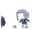  akiyama_mio blazer cake chibi food fruit headband jacket k-on! long_hair multiple_girls school_uniform short_hair strawberry suan_ringo tainaka_ritsu 