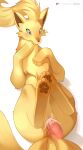  1girl ancesra animal_focus animal_sexualization anus artist_name bestiality blonde_hair blue_sclera blush brown_eyes clitoris colored_sclera constricted_pupils covering_own_mouth cum cum_in_pussy disembodied_penis erection feet fox from_above full_body hand_on_own_chest hand_to_own_mouth hetero highres large_variant_set legs_up long_hair looking_afar lying multiple_tails ninetales no_humans non-web_source on_back patreon_logo patreon_username pawpads penis pokemon pokemon_(creature) pussy raised_inner_eyebrows sex simple_background soles solo_focus tail uncensored vaginal variant_set watermark web_address white_background wide-eyed zoophilia 