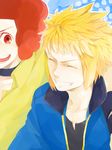  2boys denji_(pokemon) denzi_(pokemon) elite_four gym_leader multiple_boys ooba_(pokemon) pokemon pokemon_(game) pokemon_diamond_and_pearl pokemon_dppt pokemon_platinum smile 