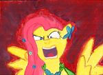  equine female feral fluttershy fluttershy_(mlp) friendship_is_magic gwenroyal hair horse magic mammal my_little_pony pegasus pink_hair rage solo unknown_artist wings 