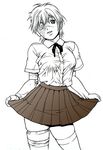  dress_shirt female miniskirt mukuro_(yu_yu_hakusho) school_uniform shirt shizuki_shinra short_hair sidukisinra situkisinnra skirt solo uniform yu_yu_hakusho yuu_yuu_hakusho 