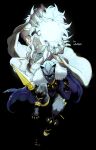  absurdres artist_name black_panther_(shuri) body_armor bodysuit cape dark-skinned_female dark_skin dress highres holding holding_weapon long_hair magic marvel marvel_tokon:_fighting_souls nail_polish polearm sabz1120 shuri_(marvel) simple_background spear storm_(x-men) superhero_costume warrior weapon white_dress white_eyes white_hair x-men 