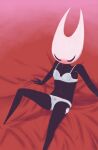 absurd_res anthro arachnid arthropod bed blush bra breasts clothing digital_drawing_(artwork) digital_media_(artwork) female furniture hi_res hollow_knight_(franchise) hornet_(hollow_knight) kerriska lace leaning leaning_backward looking_down narrowed_eyes navel on_bed panties sitting sitting_on_bed solo spider spread_legs spreading suggestive_pose team_cherry underwear