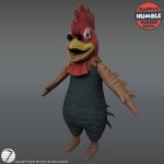 1:1 2020 3d_(artwork) a-pose absurd_res adobe_photoshop_(artwork) advertisement animatronic anthro autodesk_3ds_max_(artwork) autodesk_maya_(artwork) avian avian_caruncle beak biped bird black_eyes black_eyewear black_sunglasses blender_(artwork) blue_clothing blue_overalls blue_tail_feathers brown_body brown_clothing brown_footwear brown_shoes brown_wings charlie_the_chillin'_chicken chicken clothed clothed_anthro clothed_male clothing comb_(anatomy) company_logo copyright_name copyright_symbol dewlap_(anatomy) digital_media_(artwork) english_description english_text eyewear feathers footwear full-length_portrait galliform glasses grey_background happy's_humble_(series) happy's_humble_burger_farm head_crest hi_res light lighting looking_at_viewer machine male male_anthro mitten_hands multicolored_body narrowed_eyes no_pupils official_art open_beak open_mouth open_smile overalls phasianid pink_eyelids portrait red_tongue robot round_glasses shaded shao_xii shoes simple_background smile smiling_at_viewer solo squint standing straight_legs substance_painter_(artwork) sunglasses symbol tail tail_feathers text three-quarter_view tongue two_tone_body wattle white_sclera wings yellow_beak zbrush_(artwork)