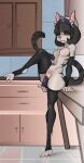 2020 anthro areola armwear biped black_body black_fur black_hair blush breasts cabinet claws clitoris clothing digital_drawing_(artwork) digital_media_(artwork) digitigrade dildo dildo_in_vagina dildo_insertion domestic_cat elbow_gloves felid feline felis female fingerless_gloves fur furniture genitals gloves hair handwear katlek kitchen maid_headdress mammal markings masturbation medium_breasts mostly_nude multicolored_body multicolored_fur narrowed_eyes navel nipples penetration pink_eyes pink_nose puffy_areola raised_leg sex_toy sex_toy_in_vagina sex_toy_insertion solo striped_markings striped_tail stripes table tail tail_markings tan_body tan_fur toe_claws toeless_legwear toeless_stockings two_tone_body two_tone_fur vaginal vaginal_masturbation vaginal_penetration vulva