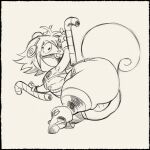 1:1 4_fingers anthro apple arc_system_works big_butt blazblue buckteeth butt butt_slam candy candy_apple candy_cane clothed clothing cosplay crossdressing crossover crossover_cosplay dessert fingers food fruit gesture hand_gesture happy_tree_friends hi_res huge_butt lollipop looking_back makoto_nanaya male mammal middle_finger mondo_media nondelismell nutty_(htf) open_mouth open_smile plant rodent sciurid smile solo teeth thick_thighs tree_squirrel