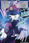 4_arms abdominal_bulge absurd_res animal_humanoid antennae_(anatomy) arthropod arthropod_humanoid black_body blue_markings bulge floppy_ears fully_inside generation_5_pokemon halfpricesouls hand_imprint hi_res hooves humanoid imprint insect insect_humanoid male male_taur markings multi_arm multi_limb multicolored_body nintendo orange_eyes pokemon pokemon_(species) red_body scolipede taur vore