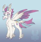 2022 ambiguous_gender barbell_piercing blue_background blue_highlights blue_nose circular_barbell_piercing clip_studio_paint_(artwork) cutie_mark digital_drawing_(artwork) digital_media_(artwork) ear_piercing ear_ring ear_tuft equid equine eyebrows facial_piercing feathered_wings feathers feral flag_in_mouth flat_colors full-length_portrait fur grey_hooves grey_sclera hasbro highlights_(coloring) hooves jaspering lgbt_pride mammal mane mlp_g5 mouth_hold my_little_pony mythological_creature mythological_equine mythology nose_piercing pegasus piercing portrait pride_color_flag pride_colors purple_body purple_eyebrows purple_feathers purple_mane purple_tail ring_piercing septum_circular_barbell septum_piercing simple_background snout solo standing tail trans_(lore) transgender_pride_colors tuft unguligrade white_body white_fur wings zipp_storm_(mlp)