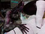 3d_(artwork) 4:3 alley alley_sex alternative_fashion animal_genitalia animal_penis anthro arctic_fox balls big_breasts blender_(artwork) bone boots bottomwear breasts butt canid canine canine_genitalia canine_penis clothing cybernetics digital_media_(artwork) duo exotic_(cyberpunk) fellatio female footwear fox genitals glistening glistening_arms glowing glowing_eyes graffiti gynomorph hi_res intersex knot knotted_penis machine malo mammal musk oral outside penile penis punk scp-1471-a scp-1471-a_(da.nilkaz) scp_foundation sex sharp_teeth shirt shoes shorts skull static tank_top teeth tekki_(teknotyk) teknotyk topwear true_fox watermark