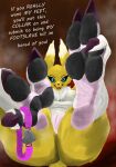 absurd_res anthro bandai_namco bodily_fluids digimon digimon_(species) english_text feet female foot_fetish foot_focus freekhound genitals hi_res musk pawpads plantigrade renamon soles sweat sweaty_feet text thick_thighs toes vulva worship wrinkled_feet wrinkles