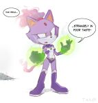 blaze_the_cat boots clothing cosplay crossover crossover_cosplay dc_comics domestic_cat english_text eyelashes felid feline felis female footwear fur hi_res mammal orange_eyes purple_body purple_fur sega sexualized shoes simple_background solo sonic_the_hedgehog_(series) speech_bubble standing starfire_(teen_titans) tako_friend teen_titans text white_background