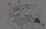 4_fingers anthro antlers armpit_fetish armpit_lick armpit_play armpit_sniffing clothing december_holiday deer deltarune dialogue duo english_text female fingers funky_melonz highlights_(coloring) hooves horn incest_(lore) licking mammal musk musky_armpit noelle_holiday profanity pubes raised_arm shirt sibling_(lore) sister_(lore) sisters_(lore) sketch smell sniffing tail tail_motion tailwag tank_top text thought_bubble tongue topwear undertale_(series)