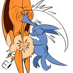 1:1 anthro bapkus bat big_ears butt chaokocartoons duo female fluffy hanging_upside_down hi_res intersex mammal screaming spanked_butt surprised tail text unknown_species upside_down wings