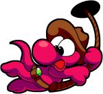 2026 2_toes 3_fingers alpha_channel anthro belt belt_pouch bent_arm biped black_eyes bobberbobman brown_belt brown_clothing brown_hat brown_headwear cel_shading clothing colored digital_drawing_(artwork) digital_media_(artwork) dinosaur doofas doofas_(frickbear's) doofas_(game) emerald_(gem) english_description featureless_crotch feet fingers five_nights_at_freddy's five_nights_at_frickbear's_(series) five_nights_at_frickbear's_3 full-length_portrait gem hat headgear headwear holding_object holding_rope hole_(pit) light lighting long_tail looking_down male male_anthro midair no_pupils official_art open_mouth outline portrait prehistoric_species red_body red_skin red_tail red_tongue reptile rope rope_swing scalie scottgames shaded solo tail toes tongue white_outline white_sclera