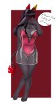 absurd_res alpha_channel animate_inanimate anthro black_hair blush blush_lines clothing dark_sclera female full-length_portrait hair hi_res lingerie living_pinata maya_the_pinata multi_eye nekomatagirl pinata portrait slightly_chubby solo teddy_(clothing)