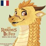 1:1 2026 ambiguous_gender cover darkfearik_nw dragon ear_piercing ear_ring european_mythology facial_horn feral french_flag french_text horn looking_at_viewer mythological_creature mythological_scalie mythology nose_horn piercing qibli_(wof) ring_piercing sandwing_(wof) scales scalie scar sharp_teeth smile solo teeth text western_dragon wings_of_fire