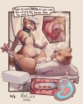 absurd_res android animal_genitalia animal_vulva anus belly bodily_fluids brown_body butt butt_grab canine_genitalia canine_vulva cervix clothing coat comic cum cum_in_uterus cum_in_vagina cum_inside dialogue doctor duo ejaculation english_text erection eyewear female female_penetrated filled_womb genital_fluids genitals glasses hair hand_on_butt hand_on_mouth hi_res humanoid_genitalia humanoid_penis machine male male/female male_penetrating male_penetrating_female mammal merry_the_rob'ott mustelid nat_127 olivia_lutra open_mouth otter penetration penile penile_penetration penis robot sex smile spread_legs spreading sweat tail text topwear uterus vaginal vaginal_fluids vaginal_penetration vaginal_squirting vulva white_hair