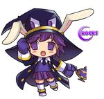  arme chibi grand_chase purple_hair tagme witch 