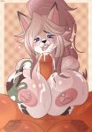 absurd_res akiko_(cinis) anthro areola big_breasts bodily_fluids breast_play breasts chest_tattoo cum cum_on_breasts duo eeveelution female female_anthro flareon generation_1_pokemon generation_7_pokemon genital_fluids gynomorph gynomorph/female heart_symbol hi_res huge_breasts intersex intersex/female lindablood lycanroc midday_lycanroc nintendo nipple_piercing nipples piercing pink_areola pink_nipples pokemon pokemon_(species) sex sizzy_(cinis) tattoo titfuck tongue tongue_out