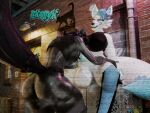 3d_(artwork) 4:3 alley alley_sex alternative_fashion animal_genitalia animal_penis anthro anus arctic_fox balls big_breasts big_butt blender_(artwork) bone boots bottomwear breasts butt canid canine canine_genitalia canine_penis clothing cybernetics digital_media_(artwork) duo exotic_(cyberpunk) fellatio female footwear fox genitals glistening glistening_arms glistening_butt glistening_thighs glowing glowing_eyes graffiti gynomorph hi_res intersex knot knotted_penis machine malo mammal musk oral outside penile penis punk scp-1471-a scp-1471-a_(da.nilkaz) scp_foundation sex shirt shoes shorts skull static tank_top tekki_(teknotyk) teknotyk thick_thighs topwear true_fox watermark