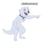 1:1 2020 3_toes 4_fingers alpha_channel anthro black_eyebrows black_eyes black_nose blue_collar collar collar_only collar_tag eyebrows feet fingerpads fingers fur gesture hand_gesture head_tuft laugh letodoesart male mammal mustelid neck_tuft nude open_mouth open_smile otter pawpads pebble_(letodoesart) pink_pawpads pointing reaction_image simple_background smile solo tail text toes transparent_background tuft white_body white_fur white_text