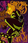 absurd_res aiming_at_viewer black_clothing clothing dayotedraws domestic_cat epic_games felid feline felis female food for_a_head fortnite fortnite:_battle_royale fruit gesture gun hand_gesture handgun hi_res human humanoid looking_at_viewer mammal object_head pattern_clothing plant pumpkin pumpkin_cat pumpkin_head ranged_weapon revolver shotgun skeleton_costume solo spice_(fortnite) v_sign weapon