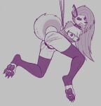 2020 analpaladin angry anthro anus areola arms_tied bdsm bondage bound breasts butt butt_slap canid canid_demon canine clothing corporal_punishment demon digitigrade eyebrow_piercing facial_piercing fangs female genitals grey_hair hair hanging_bondage hellaverse hellhound helluva_boss hi_res legwear legwear_only loona_(helluva_boss) mammal monochrome mostly_nude mythological_canine mythological_creature mythology nipple_piercing nipples notched_ear nude nude_female pawpads piercing punishment questionable_consent raised_tail sharp_teeth slap small_breasts solo spank_marks spanked_butt spanking spread_legs spreading stockings stockings_only tail teeth vulva whip_mark whipping whipping_butt
