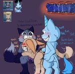 animal_genitalia animal_hospital_(roblox) animal_penis anomaly anomaly_(animal_hospital) anthro anus balls blue_body blue_fur blue_penis bodily_fluids butt canid canine canine_genitalia canine_penis domestic_cat dominant english_text equid equine equine_genitalia equine_penis felid feline felis female female_penetrated fox fur genitals group horn internal internal_vaginal mai_spiders_(anomaly_character) male male/female mammal mythological_creature mythological_equine mythology orange_body orange_fur penetration penile penile_penetration penis penis_in_vagina profanity purple_penis simple_background smile submissive submissive_female tabby_cat teeth text trio unicorn vaginal vaginal_penetration vein veiny_penis vulva x-ray_view