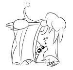 ambiguous_gender anthro bapkus bat big_ears breasts chaokocartoons claws duo fluffy intersex looking_down mammal monochrome nipples tail unknown_species wings