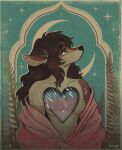 2026 adobe_photoshop_(artwork) anthro black_nose breasts brown_body brown_fur brown_hair deer digital_drawing_(artwork) digital_media_(artwork) featureless_breasts female fern fur hair half-length_portrait heart_symbol hi_res ilex_(literaldeerirl) leaf_accessory lgbt_pride literaldeerirl long_hair looking_up mammal new_world_deer pink_blanket portrait pride_colors snout solo tan_body tan_fur trans_(lore) trans_woman_(lore) transgender_pride_colors white-tailed_deer wrapped_in_blanket