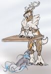 andromorph andromorph/male andromorph_penetrated animal_genitalia animal_penis antlers balls bernard_(kroren) brown_body brown_fur cervine_genitalia duo erection eyewear feral fur generation_1_pokemon generation_5_pokemon generation_8_pokemon genitals glasses grey_body grey_fur heraldicmage hi_res hisuian_form hisuian_zorua hooves horn hybrid hybrid_pokemon intersex intersex/male intersex_penetrated kestric_(heraldicmage) male mammal nintendo nonbinary_(lore) oral oral_penetration penetration penis pokemon pokemon_(species) regional_form_(pokemon) sawsbuck simple_background tail under_table vulpix wearing_glasses white_body white_fur