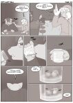 5_fingers alcohol annoyed anthro back_slap bar bar_stool bartender beer beverage blood bodily_fluids canid canine canis claws clothed clothed_anthro clothed_humanoid clothed_male clothing comic container cup curtains dialogue domestic_cat drinking drinking_glass english_text felid feline felis finger_claws fingers fully_clothed fully_clothed_anthro fully_clothed_humanoid fully_clothed_male furniture glass glass_container glass_cup group hi_res hoodie humanoid ice ice_cube male mammal mask monochrome mystical mythological_canine mythological_creature mythology nekostar pacman_(nekostar) patting_back shiman shot_glass side_eye speech_bubble stool text tobias_dreck topwear trio werecanid werecanine werecreature werewolf wolf