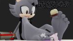 16:9 3d_(artwork) ai(inkyli) bat blender_(artwork) blender_cycles_(artwork) canid canine canis dialogue digital_media_(artwork) duo english_text fan_character feet female foot_focus hi_res humanoid humanoid_feet inkyli male male/female mammal micro pinned pinned_by_foot plantigrade shrink_ray size_difference text trapped_under_toes widescreen wolf