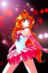  antennae artist_request choker earrings elbow_gloves gloves jewelry lina_inverse long_hair magical_girl orange_hair red_eyes slayers solo tutu 