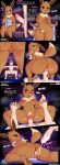 3_toes 5_fingers absurd_res amber_eyes anthro anthro_penetrated anus areola bedroom_eyes bench black_border blush blush_lines bodily_fluids border breasts brown_areola brown_body brown_fur brown_nipples brown_pawpads butt claws clothed clothing comic cowgirl_position crouching cum cum_from_vagina cum_in_vagina cum_inside cum_on_ground cum_pool cum_string curvy_figure dialogue duo eevee ejaculation english_text erection exclamation_point faceless_character faceless_male feet female female_on_human female_penetrated fingers first_person_view foreskin from_front_position fur generation_1_pokemon genital_fluids genitals gradient_background hand_holding hat hat_only headgear headgear_only headwear headwear_only hi_res hourglass_figure human human_on_anthro human_penetrating_female imminent_sex interspecies kevwrite leaking_cum long_ears looking_at_viewer looking_pleasured lying male male/female male_penetrating male_penetrating_female mammal mostly_nude narrowed_eyes navel neck_tuft nintendo nipples nude on_bottom on_front on_top onomatopoeia open_mouth partially_clothed pawpads paws penetration penile penile_penetration penis penis_in_vagina plump_labia pokeball pokelust_(kevwrite) pokemon pokemon_(species) pokemon_speak pokemon_trainer pokemorph pokephilia pubes raised_tail reverse_cowgirl_position sauna seductive sex simple_background sitting smile sound_effects speech_bubble spread_legs spreading tail teeth text toe_claws toes tongue tongue_out towel tuft two_tone_tail vaginal vaginal_fluids vaginal_penetration vulva yellow_body yellow_fur