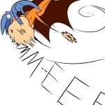 1:1 anthro bapkus bat butt chaokocartoons duo female fluffy hanging_upside_down hi_res intersex intersex/female kissing mammal screaming surprise_kiss swinging tail unknown_species upside_down wings