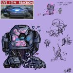 1:1 1_eye armor blue_blush blue_eyes blush blushing_profusely clothing consent crouching digital_media_(artwork) duo electronic_arts english_text female female_(lore) fondling_wires hands_behind_back happy headgear heart_symbol helmet human ion_(titanfall) joints kissing_wires kneeling krita_(artwork) love machine male male/female mammal mecha meme meme_background metal military_uniform nacurenyzernomex nose_art pilot pilot_(titanfall) pilot_uniform pink_blush pulling_wires respawn_entertainment robot robot_anthro romantic romantic_couple signature size_difference sketch sketch_background text titan_(titanfall) titanfall uniform wire wire_play