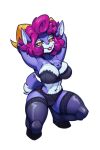 2026 2:3 absa absurd_res alpha_channel anthro antlers athletic athletic_anthro athletic_female big_breasts black_bra black_clothing black_legwear black_panties black_thigh_highs black_underwear bovid bra breasts caprine chest_tuft cleavage clothed clothing countershade_breasts countershade_face countershade_torso countershading digital_drawing_(artwork) digital_media_(artwork) female female_anthro frilly frilly_bra frilly_clothing frilly_panties frilly_underwear full-length_portrait fur goat hair hands_behind_head hi_res hooves horn lace_panties lace_thigh_highs legwear mammal multicolored_body multicolored_fur narrowed_eyes navel panties pink_hair portrait purple_body purple_fur raised_arms rivals_of_aether scut_tail short_tail smile solo tail teasing teasing_viewer teasing_with_breasts thigh_highs tongue tongue_out tuft two_tone_body two_tone_fur underwear white_body white_fur yellow_eyes yinigma