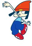 absurd_res alpha_channel anthro artist_name beanie black_ears black_eyes black_nose black_tail blue_bottomwear blue_clothing blue_pants blue_shirt blue_topwear bottomwear canid canine canis closed_smile clothing domestic_dog ears_down floppy_ears footwear hat headgear headwear hi_res male mammal mouth_closed orange_beanie orange_clothing orange_hat orange_headwear pants parappa parappa_the_rapper pivoted_ears pose red_clothing red_footwear red_shoes shirt shoes short_tail smile sony_corporation sony_interactive_entertainment tail tan_body text topwear watermark xochibunsai