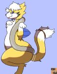 anthro big_butt bouncing_butt butt dancing darknsfwindie feral floatzel generation_4_pokemon hair hi_res lips male nintendo pokemon pokemon_(species) sassy shaking shaking_butt solo thick_lips thick_thighs tongue twirking wings