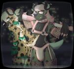 anthro bat_(object) bracelet bulge butt camera_flash city city_background clothed clothing collar crt drugs duo fishnet_clothing garter_belt garter_straps glistening glistening_body hair harness hi_res hyena jewelry leather leather_clothing long_hair male male/male mammal nails panties panties_down partially_clothed paused_yeen poppers raised_tail smile smiling_at_viewer smirk smirking_at_viewer spiked_bracelet spiked_collar spikes spotted_hyena standing tail underwear underwear_down vhs vhs_filter