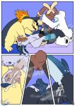 absurd_res anal anal_penetration andromorph andromorph/male animal_genitalia anthro beartic big_clitoris bodily_fluids bovid caprine clitoris comic cum cum_in_ass cum_in_mouth cum_in_vagina cum_inside deep_throat equine_genitalia feral generation_2_pokemon generation_5_pokemon generation_6_pokemon genital_fluids genitals group hi_res intersex intersex/male jade_(megamarine) kissing knot knotted_penis knotting male male/male mammal mega_evolution mega_lopunny megamarine musk nintendo oral oral_knotting oral_penetration overstimulation penetration penis pokemon pokemon_(species) tears typhlosion vaginal vaginal_penetration
