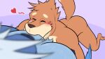 16:9 2026 animated animated_gif anthro anthro_on_anthro barazoku big_muscles big_pecs biped blue_body blue_fur blurred_foreground blush brown_nose butt digital_media_(artwork) duo eyes_closed feet floatzel fur generation_4_pokemon generation_5_pokemon heart_symbol interspecies jessie_(shirokoi) male male/male mammal muscular nintendo nipple_fetish nipple_play nipple_suck nipples nude orange_body orange_fur orange_tail pecs pokemon pokemon_(species) purple_background river_(shirokoi) samurott shirokoi short_playtime simple_background sucking tail tan_body tan_fur widescreen