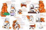 abdominal_bulge anthro arm_tattoo benjamin_(milkyq) big_penis bite_mark blush bodily_fluids briefs bulge butt calico_cat clothing cum dialogue digital_media_(artwork) dirty_talk domestic_cat drooling duo ear_piercing english_text felid feline felis fellatio freckled_butt freckled_face freckles fur fur_tuft furniture genital_fluids genitals hair hand_on_butt heart_symbol hi_res hug hugging_another hugging_from_behind in_heat leaking_cum long_hair looking_up male male/male mammal microsoft_paint_(artwork) milky_(milkyq) milkyq multicolored_body multiple_images nipple_piercing nipples on_bottom on_table on_top oral orange_body penile penis penis_in_face piercing profanity pubes reverse_cowgirl_position saliva saliva_string sex size_difference slightly_chubby sound_effects spank_marks speech_bubble stretch_marks striped_body stripes sweat tabby_cat table tattoo text tremble_spikes tuft underwear vein veiny_penis white_body