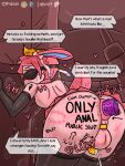 abuse anal anal_masturbation anal_orgasm anal_penetration anthro anus armwear arrow_pointing_to_balls backsack balls bdsm big_balls big_butt bite_mark bite_mark_on_butt black_clothing black_gloves black_handwear black_legwear black_thigh_highs blindfold blue_inner_ear blush blush_lines bodily_fluids body_writing bondage bottomwear bound bully bullying butt butt_focus chastity_cage chastity_device clothed clothing clothing_lift costume crossdressing crown crying cum cum_dumpster cum_in_chastity_cage cum_while_chaste degradation dildo dildo_in_ass dildo_insertion dildo_vibrator directional_arrow dirty_talk domination/submission edging eeveelution ejaculation embarrassed english_text exposed femboy feminization fog forced forced_anal forced_exposure free_use fur generation_6_pokemon genital_fluids genitals gloves gold_(metal) gold_chastity_cage gold_chastity_device gold_crown group halloween halloween_costume halloween_party hands-free handwear headgear helpless hi_res holidays humiliation humiliation_fetish insult latex leaking_cum leaking_penis legwear looking_back makeup male mammal mascara masturbation microskirt miniskirt nintendo no_underwear object_in_ass onomatopoeia orgasm penetration penis pink_anus pink_body pink_bottomwear pink_clothing pink_fur pink_skirt pokemon pokemon_(species) princess princess_costume profanity prostate prostate_orgasm prostate_stimulation puffy_anus punishment qtpoison questionable_consent raised_tail rape rear_view roleplay royalty ruined_makeup running_makeup running_mascara scratch_mark self_humiliation sex sex_toy sex_toy_in_ass sex_toy_insertion sexual_assault skirt skirt_lift slave small_penis solid_chastity_cage sound_effects speech_bubble splurt stockings submissive submissive_male sweat sweaty_balls sweaty_butt sweaty_face sweaty_genitalia sylveon tail tally_marks tears text thigh_highs training vibrator vibrator_in_ass wounded writing_on_butt writing_on_face