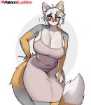 2025 absurd_res anthro arcanis_(hahaluckyme) blush blush_lines calico_cat clothed clothed_anthro clothed_female clothing digital_drawing_(artwork) digital_media_(artwork) domestic_cat felid feline felis female female_anthro fully_clothed fully_clothed_anthro fully_clothed_female fur grey_body grey_fur hair hi_res mammal multicolored_body multicolored_fur orange_body orange_fur remilust simple_background solo standing white_background white_body white_fur white_hair